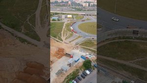 продолжение строительства западного обхода Мурино. Работа в 04:25 утра. Плевать на закон.