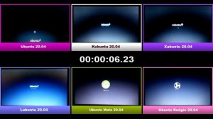 Boot Time: Ubuntu vs Kubuntu vs Xubuntu vs Lubuntu vs Ubuntu Mate vs Ubuntu Budgie (20.04 LTS)