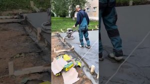 Промышленный Гладкий пол, вертолет, процесс длился 5 часов , ООО Лидер Смоленск, площадь 16 кубов