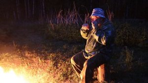 Варган у костра. Купальская ночь