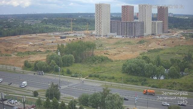 Зеленоград, строительство района Зелёный парк. (на месте ЦИЭ)