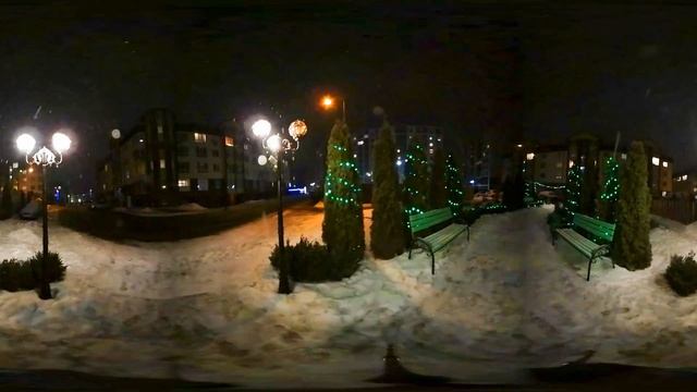 Февраль 2017. 360°. Вечер. Снег. ЖК Львовский Маеток смотреть онлайн