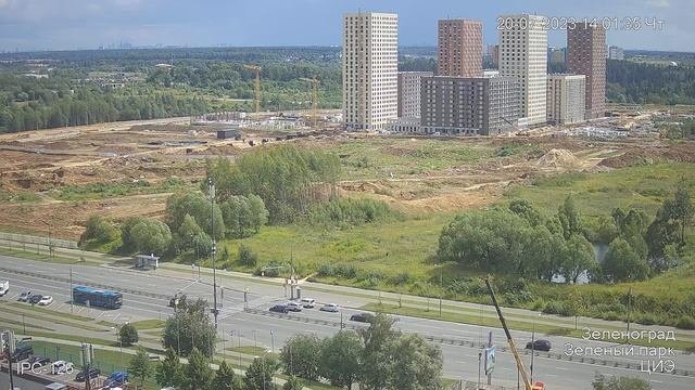Зеленоград, строительство района Зелёный парк. (на месте ЦИЭ)