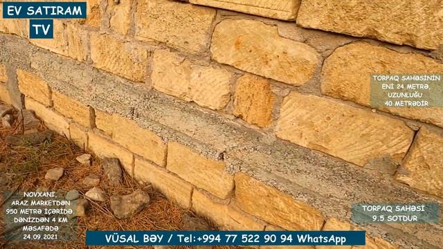 NOVXANIDA 9.5 SOT TORPAQ SAHƏSİ SATILIR/Недвижимость в Баку / EV SATIRAM TV/ bag evleri 2021 смотреть онлайн