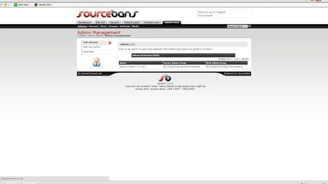 Установка и настройка Sourcebans и Hlstatsx Winginx