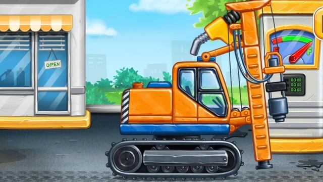 TRUCK GAMES FOR KIDS Build a House, Car Wash Part 3 смотреть онлайн