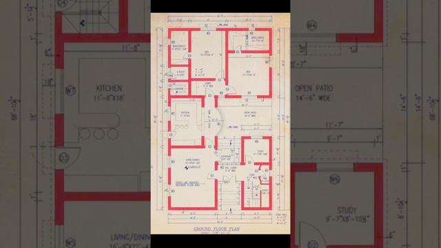 39'×68' HOUSE PLAN ||39'by68' FLOOR PLAN|| 39feet by 68feet GhAr Ka Naksha смотреть онлайн