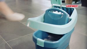 Как быстро помыть полы в доме и офисе с помощью швабры Leifheit Profi XL и ведра с отжимом