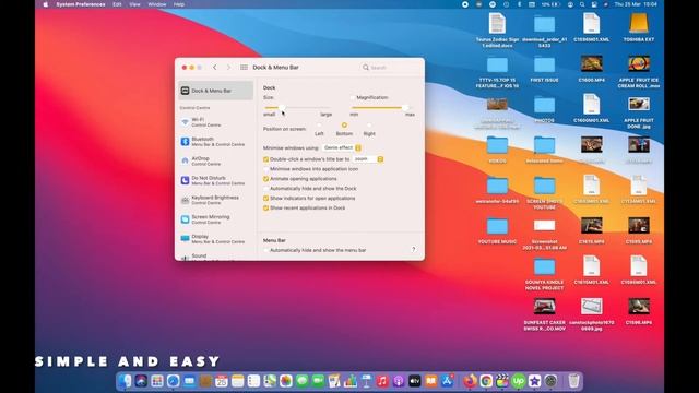 HOW TO CHANGE THE SIZE OF THE DOCK IN MACOS BIG SUR 11.2 смотреть онлайн