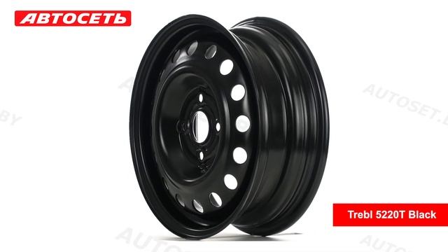 Trebl 5220T Black: 3D-обзор штампованного диска ● Автосеть ● смотреть онлайн