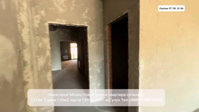 Новостройка 3 хона квартира арзон нархда сотилади 1250$ дан 1 м2 учун Ташкент Яккасарой Милано смотреть онлайн
