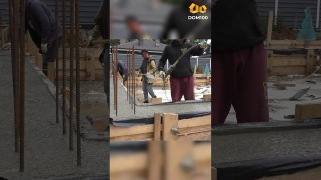 Заливка рёбер жесткости на в Новой Москве!🔥🏠 #строительство #стройка #дом смотреть онлайн