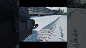 Техногипс - основание для грузовой стоянки.