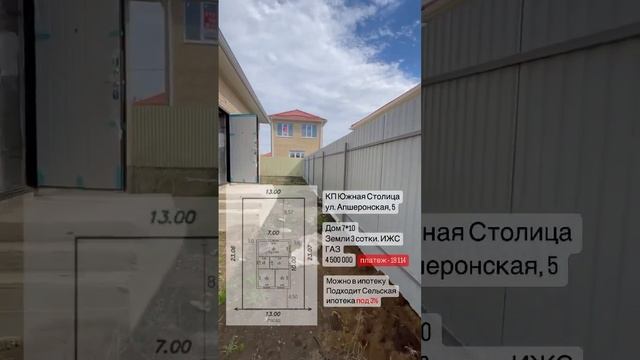 КП Южная Столица. Готовый дом под Сельскую ипотеку 3% #недвижимость #краснодар #кпюжнаястолица смотреть онлайн