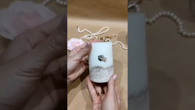 Свеча соевая интерьерная на бетоне смотреть онлайн