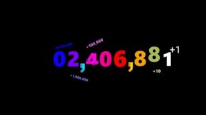 0 to 1 Billion with Sound Effects