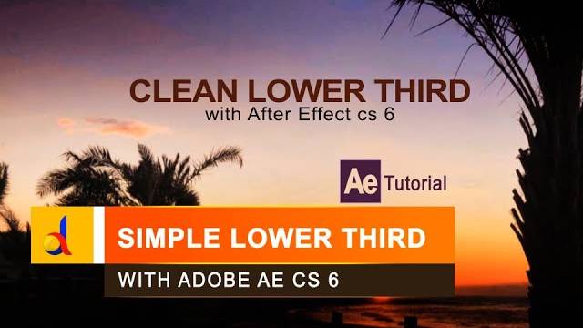 Простая нижняя треть _ Урок по After Effect Cs 6