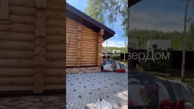 Обзор Дома из оцилиндрованного бревна. #домаизбревна #деревянныедома