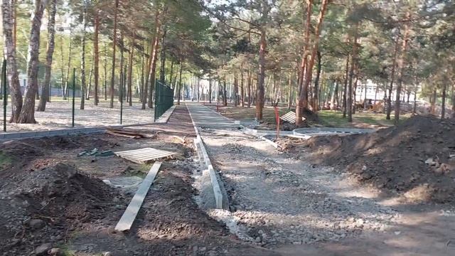 Тюмень. Сквер Школьный, реконструкция. 23.05.2023. смотреть онлайн