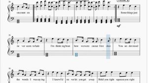 Clairo - " 4EVER " Piano Sheet Music Notes Score Free Beginner ( With Lyrics )