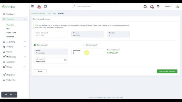 How to schedule a rental increase or decrease (Landlord) | Rent Collection App смотреть онлайн