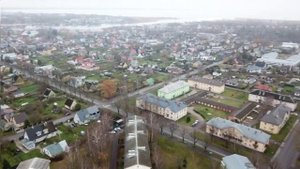 город Пярну с высоты.