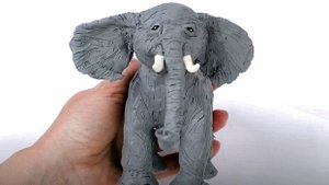 Лепим Слонёнка 🐘 Из Воздушного Пластилина!