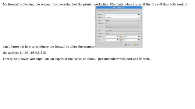 Ubuntu: Scanner / printer firewall смотреть онлайн