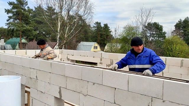 СТРОИТЕЛЬСТВО ДВУХЭТАЖНОГО ДОМА ИЗ ГАЗОБЕТОНА (160м2)