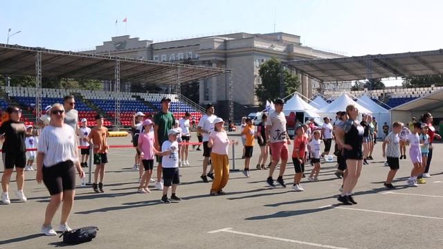 На спортивном празднике в Оренбурге