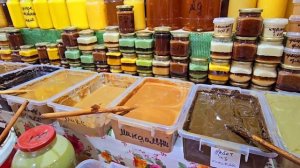 Дагестанское изобилие на рынке Махачкалы, урбеч, сушеное мясо и не только