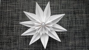 Как сделать Объемную Снежинку из бумаги