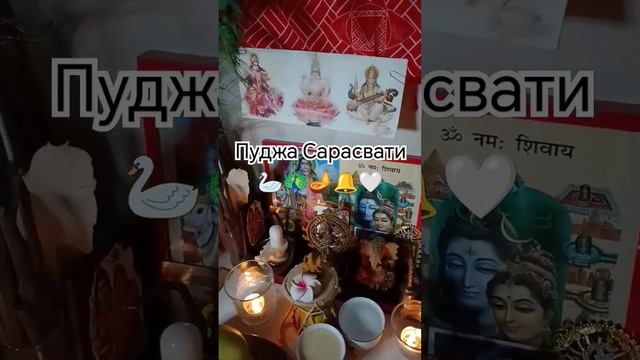 Пуджа для Сарасвати в Васант-Панчами