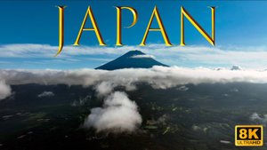 FLYING OVER Japan in 8K - Okinawa, Tokyo, Kyoto, Mount Fuji, Kawaguchiko, Kurama. Top music in world