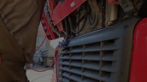 DAF 95 замена компрессора кондиционера