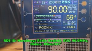 20.10.2024 10:34UTC, [Local, QRP], Народное радио Родники,  Дубна, 90.0МГц, 10км, 30Ватт