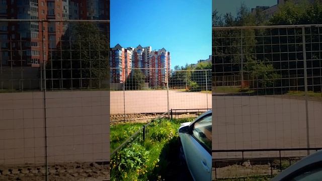 Новая детская площадка в Калининском районе 15.08.2023 работы идут полным ходом спб смотреть онлайн