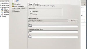 Создание группы распространения в EMC Exhange 2007