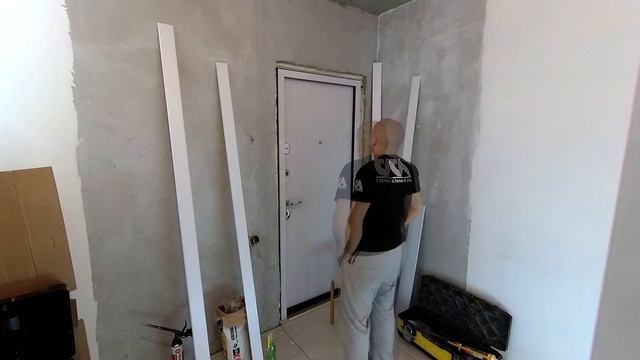 Как сделать дверные откосы после установки входной двери? Самый практичный вариант смотреть онлайн