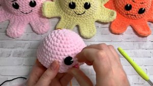 Мастер-класс | Осьминог-перевертыш | Советы по вязанию игрушек из плюшевой пряжи | TANIA KOTIK
