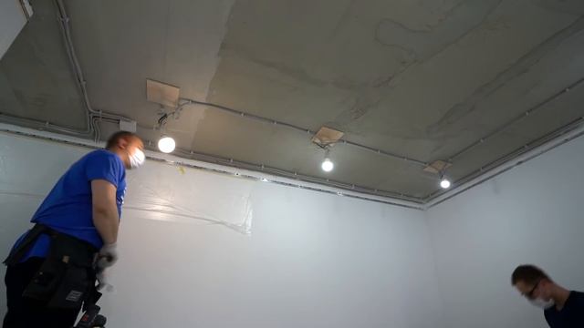 Монтаж натяжного потолка. Все этапы Переделка хрущевки. от А до Я .# 33 смотреть онлайн