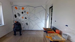 Интересное решение в ремонте! Геометрическая покраска стен.