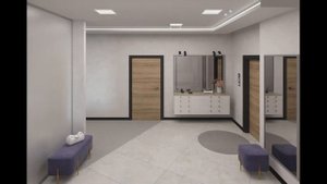 Варианты гостиной, кухни, холла из проекта интерьера квартиры