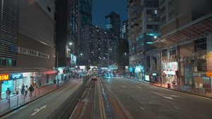 Гонконг Исследуйте панораму самого дорогого города Азии в 4K, поездка на трамвае