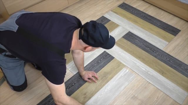 Ламинат на стену или плитка ПВХ. Клею напольное покрытие на стену. Артвинил на стене. смотреть онлайн