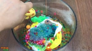 MIXING ALL MY STRESS BALL SLIME | RELAXING SATISFYING SLIME