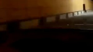 Субарист влетает в пробку на высокой скорости