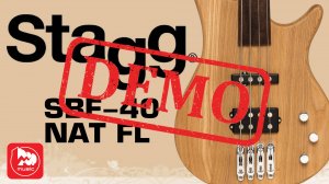 Бас-гитара STAGG SBF-40 NAT FL (безладовая) - демонстрация звучания