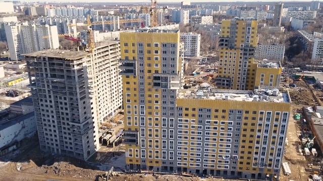 Дневник строительства ЖК "Нормандия" от Группы "Эталон", апрель 2019г. смотреть онлайн