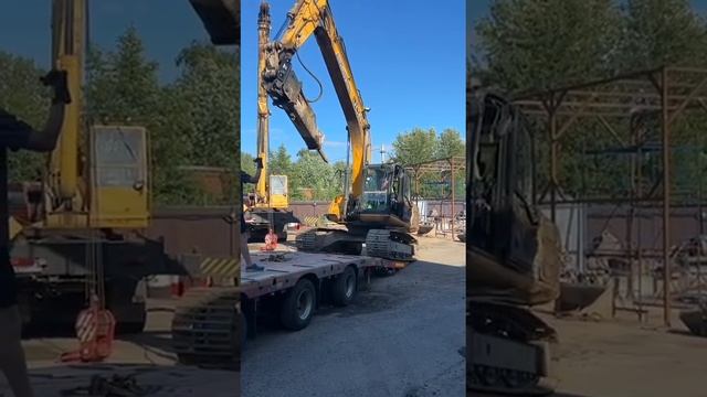 Аренда гусеничного экскаватора в СПб – обзор нашего экскаватора JCB JS220 #арендаспецтехники